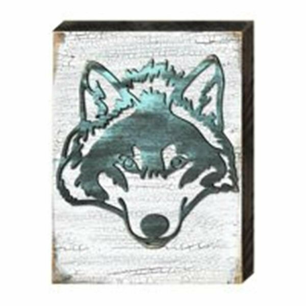 Clean Choice Vintage Wolf Face Art on Board Wall Decor CL2969747